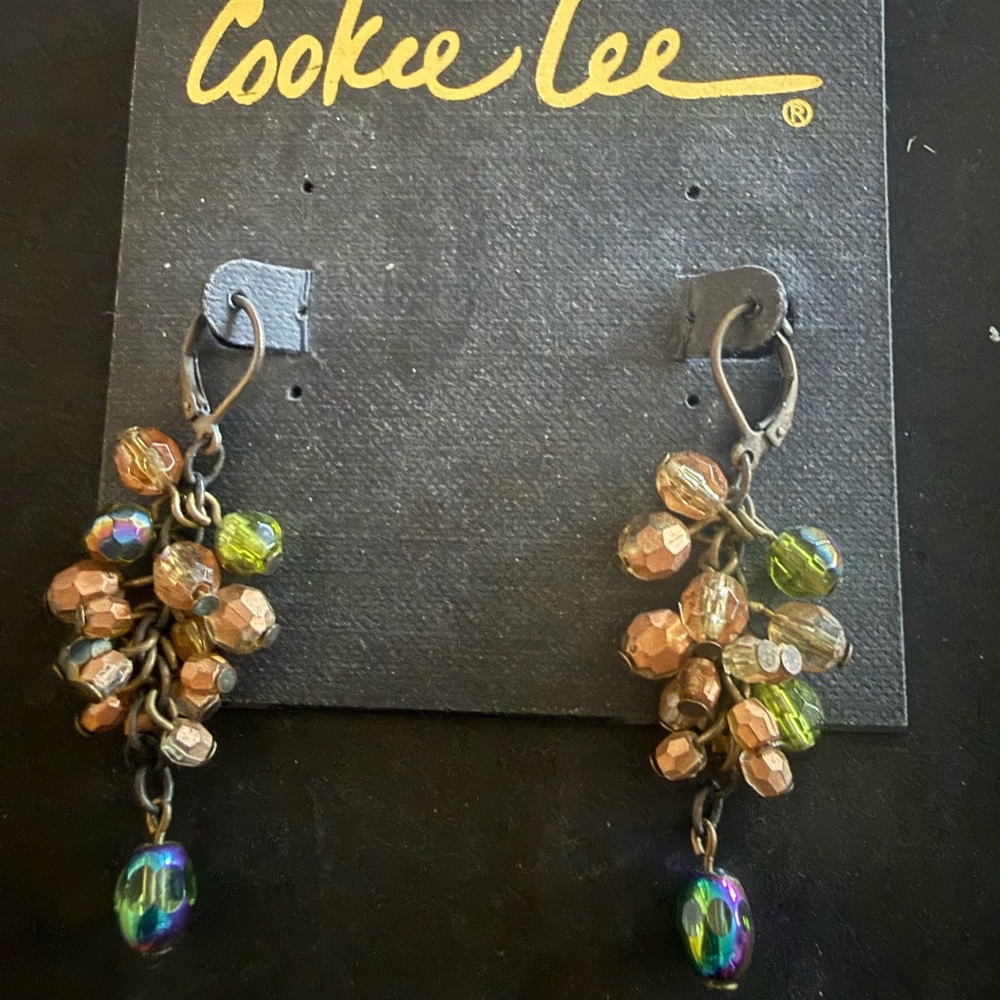 Cookie Lee Multicolor Genuine Crystal Earrings